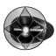 Presse à café en plastique noir Hario V60 One Pour Dripper Mugen, idéal pour préparer du café filtre.