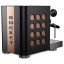 Espressor manual pentru acasă Rocket Espresso Appartamento TCA, negru/cupru, văzut din spate. Espressor manual pentru acasă Rocket Espresso Appartamento TCA, negru/cupru, văzut din spate.