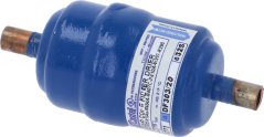 Anti-Korrosiouns Dehydrator Filter DF303/2S, bloen zylindresche Filter mat Kupferanschlossréier op béide Enner