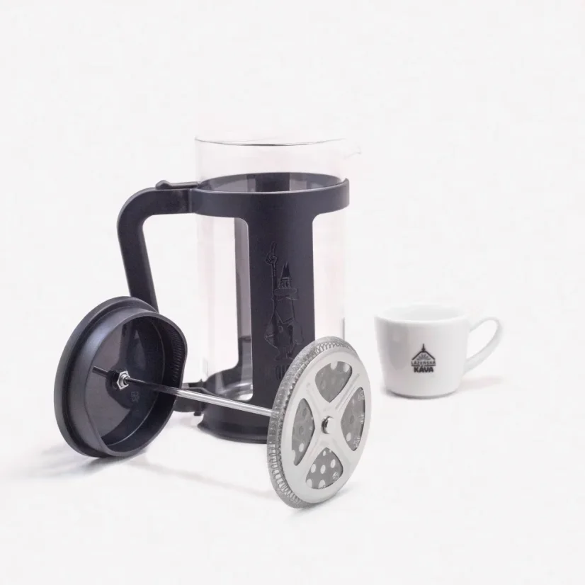 Bialetti French Press Smart w kolorze czarnym o pojemności 1000 ml, idealny do przygotowania pysznej kawy.