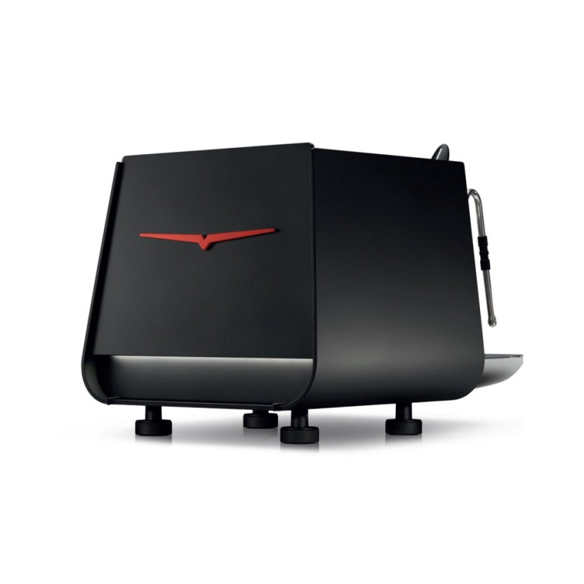 Profesionálny jednopákový kávovar Victoria Arduino Eagle One Prima PRO zozadu v farbe Bold Black.