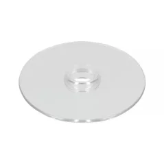 Clear Comandante lid, designed as a replacement part for coffee grinders.