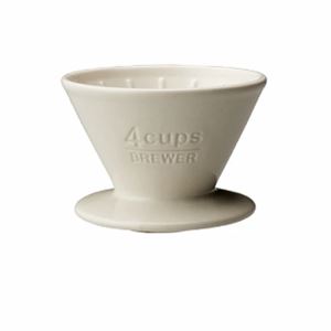 Dripper céramique Kinto blanc 4 tasses - porcelaine japonaise