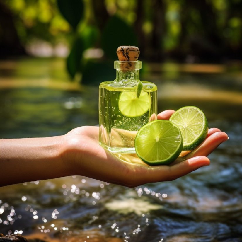 Huile essentielle de lime de la marque Pěstík en flacon de 10 ml, idéale pour la saison estivale, 100% naturelle.