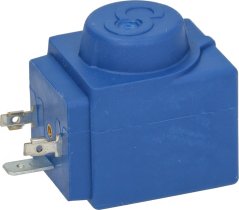 Spirabel Castel, 24 V AC, HF2, blo Spull mat flache Steckerstëft Spirabel Castel, 24 V AC, HF2, blo Spull mat flache Steckerstëft