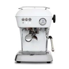 Home lever espresso machine Ascaso Dream ONE in Cloud White color with high pressure of 20 bars for perfect espresso.