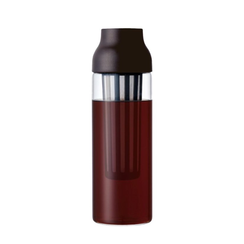 Brown carafe Kinto Capsule for preparing cold brew. Capacity 1000 ml.