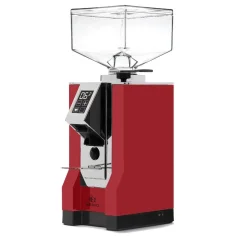 Electric coffee grinder Eureka Mignon Bravo in red finish.