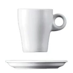 weiße Divers-Tasse für Latte