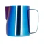 Blue Barista Space milk frothing jug.