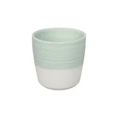 Porcelánový espresso šálka Loveramics Dale Harris v bielej a svetlo zelenej farbe s objemom 80 ml. Porcelánový espresso šálka Loveramics Dale Harris v bielej a svetlo zelenej farbe s objemom 80 ml.