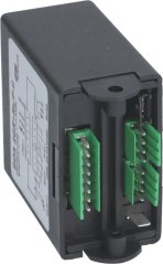 Doséier-Kontrolleenheet fir 2 Gruppen an engem schwaarze Plastikgehäus mat gréngen Stecker-Klemmen. Doséier-Kontrolleenheet fir 2 Gruppen an engem schwaarze Plastikgehäus mat gréngen Stecker-Klemmen.