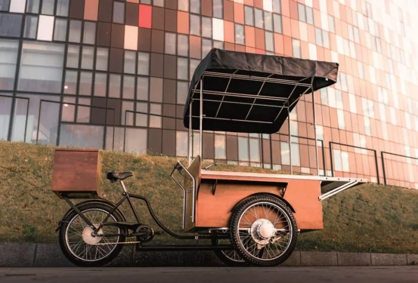 Mobile coffee cart on wheels – gastro bike