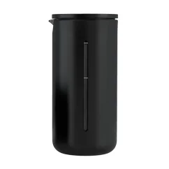 French press Timemore U v čiernej farbe z kvalitného skla, ideálny pre prípravu čerstvej kávy.
