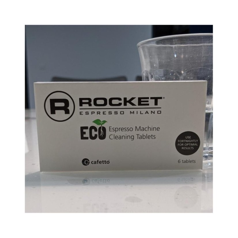 Tablete ecologice pentru curățarea aparatului de cafea Rocket.