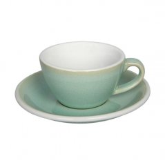 Loveramics Egg - Flat White 150 ml Cup and Saucer  - Basil