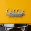Yellow home espresso machine Gaggia New Classic EVO.