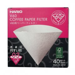 Hario V60-03 filtry papierowe VCF-03-40W 100 szt.