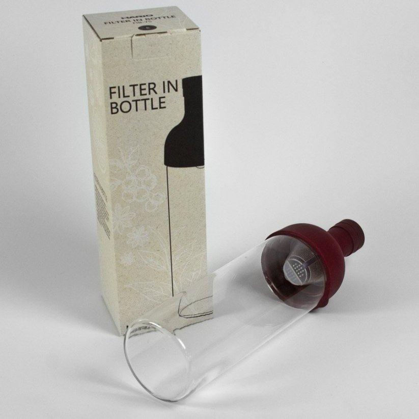 Hario Filter-In Bottle fľaša 750 ml brusnica