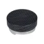 Coffee distributor for improved extraction with a carbon look.