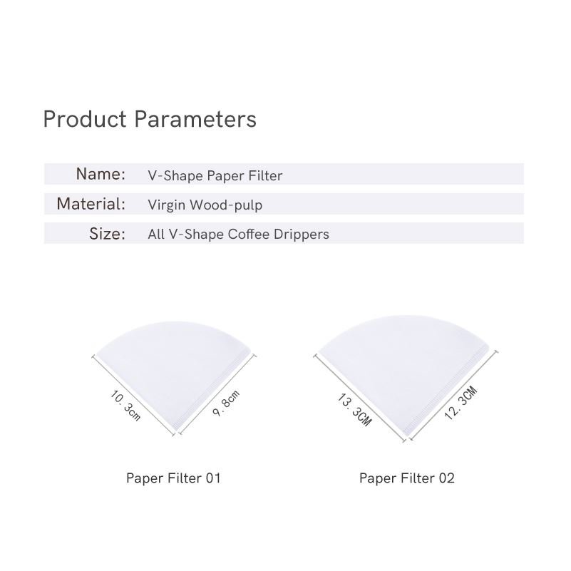 Filtros de papel Timemore Japan V60-02 100 pcs