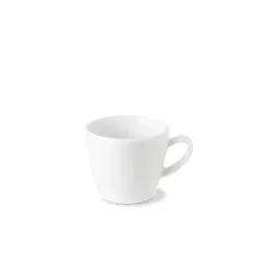 Tasse en porcelaine blanche de la collection G. Benedikt Optimo avec une capacité de 140 ml.