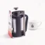 Čierny French press Bialetti Smart s objemom 350 ml, vyrobený zo skla.