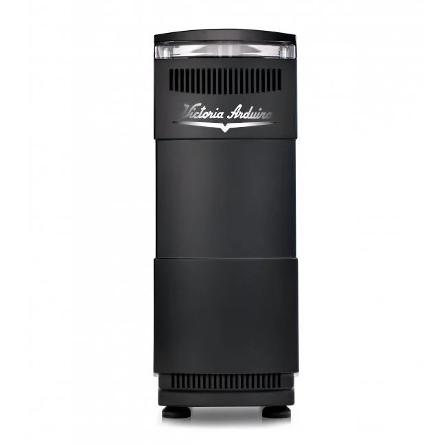 Espresso coffee grinder Nuova Simonelli GX85W in black color with Italian design.