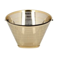 Filtro de café metálico Technivorm Moccamaster Oro Filtro N.º 4 Premium permanente, fabricado de plástico.