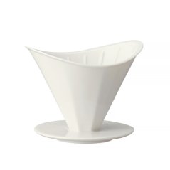 Dripper cerámico Kinto OCT blanco 4 tazas - porcelana japonesa