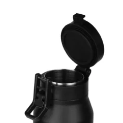 Tasse isolante noire MiiR Growler d'une capacité de 950 ml, idéale pour les voyages. Tasse isolante noire MiiR Growler d'une capacité de 950 ml, idéale pour les voyages.