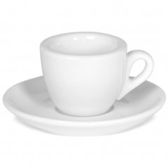ClubHouse cup and saucer Rosa, 60 ml, white