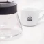 Glass Hario V60-01 server with a capacity of 360 ml, transparent, microwave safe.