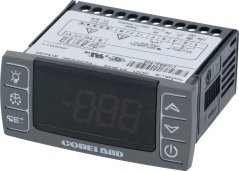 Controller XR40CX-5N1C1, mat Display, Aschtellknäppercher an engem Copeland-Opdrock um Fronpanel Controller XR40CX-5N1C1, mat Display, Aschtellknäppercher an engem Copeland-Opdrock um Fronpanel
