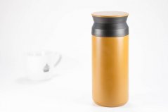 Kinto Travel Tumbler 350 ml with cup of spa coffee