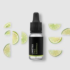 Essential Lime Oil by Pěstík in a 10 ml package with 100% Organic certification, ideal for aromatherapy and relaxation.