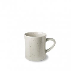 Grey mug for coffee and tea.