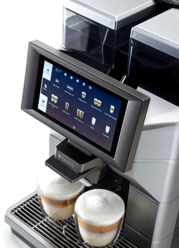 Profesionálny automatický kávovar Saeco Magic M2, určený na prípravu espressa.
