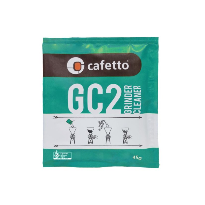 Cafetto GC2 dzirnaviņu tīrītājs. Iepakojums 45 gramos.