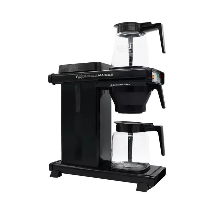The Moccamaster Moccaserver is a professional coffee brewer in an elegant black colour, perfect for making high-quality coffee.