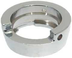Chroméierte Rank vun der Hiewelklemm mat enger banneschter Rille an engem säitleche Lach mat Schrauf. Chroméierte Rank vun der Hiewelklemm mat enger banneschter Rille an engem säitleche Lach mat Schrauf.