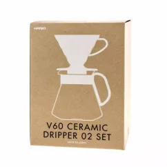 Le set de dripper en céramique V60-02 est un excellent dispositif pour préparer un café délicieusement savoureux.