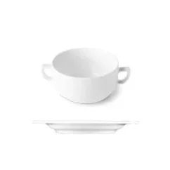 white Time soup cup