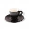ClubHouse csésze és csészealj Giacinto, 65 ml, matt fekete