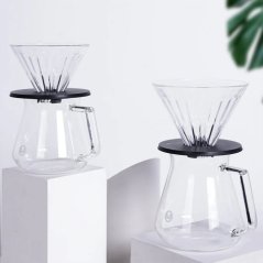 Timemore Crystal Eye Brewer Set - sklenený dripper+server 02