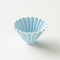 Dripper céramique Origami S bleu mat - porcelaine japonaise