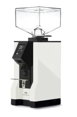 White Eureka Mignon Specialita 15BL espresso grinder, ideal for home use.