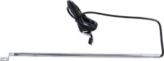 Äissensor mat enger dënner Metallschaufel um Enn vun engem laange Kabel.