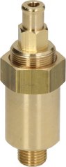 Expansiounsventil 1/4" M 10–14 bar, Messingventil mat enger sechseckeger Büchs a Gewanduschlëss op béide Säiten. Expansiounsventil 1/4" M 10–14 bar, Messingventil mat enger sechseckeger Büchs a Gewanduschlëss op béide Säiten.
