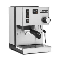 Strieborný pákový kávovar pre domácnosť Rancilio Silvia E. Strieborný pákový kávovar pre domácnosť Rancilio Silvia E.